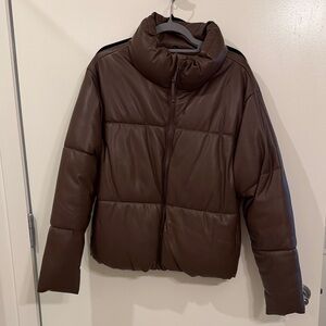 Old Navy Brown Puffer Jacket